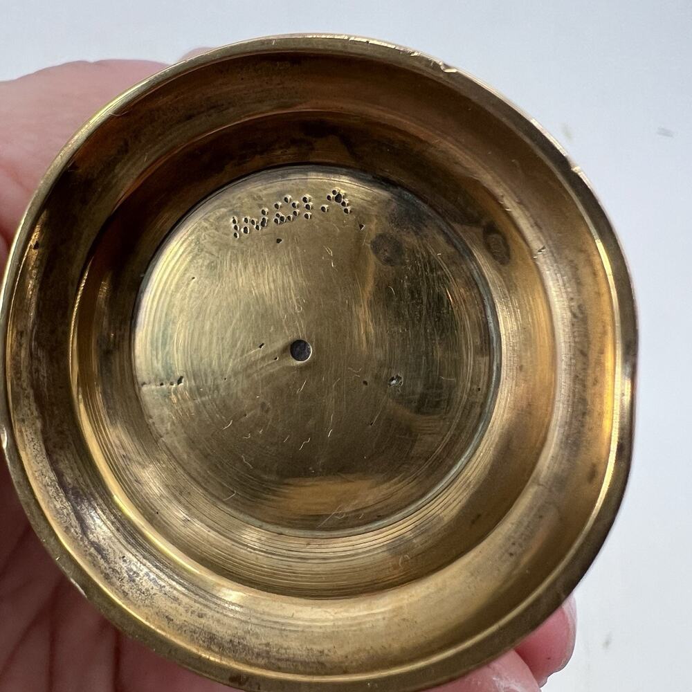 Lot of 3 Vintage Small Brass Vases / Decor Made in India - Picture 11 of 12